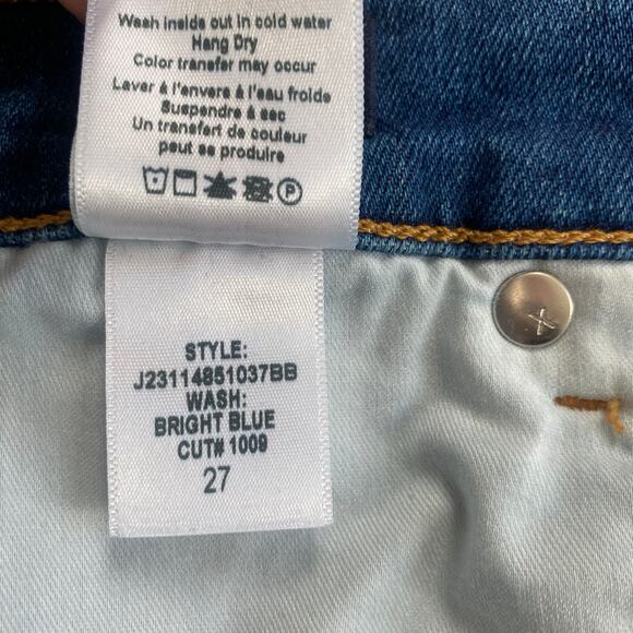 Veronica Beard Carson Ankle Kick Flare Jeans Sz 28 Bright Blue Stretch High Rise - Picture 8 of 8